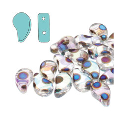 Paisley Duo 8X5mm Crystal Full Ab Azuro Dot-100Gm/Bg