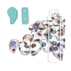 Paisley Duo 8X5mm Crystal Full Ab Azuro Dot-22Gm/Tb