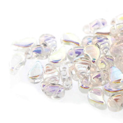Paisley Duo 8X5mm Crystal Ab 100Gm/Bg