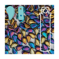 Paisley Duo 8X5mm Jet Rnbw Iris-22Gm/Tb