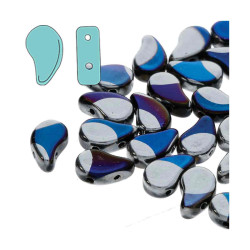 Paisley Duo 8X5mm Jet Blue Moon Big Dot-100Gm/Bg