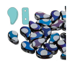 Paisley Duo 8X5mm Jet Blue Moon Dot -100Gm/Bg