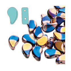 Paisley Duo 8X5mm Jet Blue Sun Big Dot-100Gm/Bg