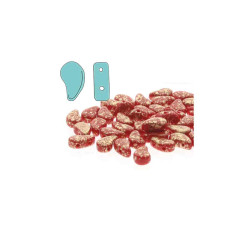 Paisley Duo 8X5mm Red Gold Splash 100Gm/Bg