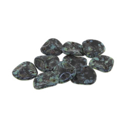Petal 14X13mm Jet Picasso-50Bds/St 3St/Bg