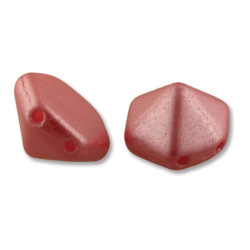 Pyramid Hex 2Hl 12mm Pastel Lt Coral -12Bds/St-5St/Bg