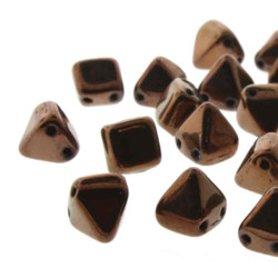 Pyramid Stud 6mm Jet Bronze -25Bds/St- 6St/Bg