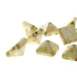 Pyramid Stud 12mm White Honey Drizzle-12Bds/ St- 10St/Bg Pyramid Stud 12mm White Honey Drizzle-12Bds/ St- 10St/Bg