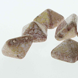 Pyramid Stud 12mm White Terracotta Red-12Bds/ St- 10St/Bg Pyramid Stud 12mm White Terracotta Red-12Bds/ St- 10St/Bg