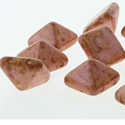 Pyramid Stud 12mm White Travertine Red-Brown-12Bds/ St- 10St/Bg Pyramid Stud 12mm White Travertine Red-Brown-12Bds/ St- 10St/Bg