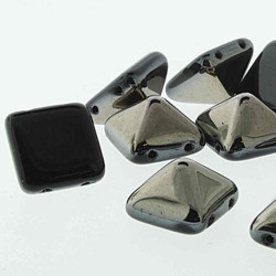 Pyramid Stud 12mm Jet Chrom-12Bds/ St- 10St/Bg Pyramid Stud 12mm Jet Chrom-12Bds/ St- 10St/Bg