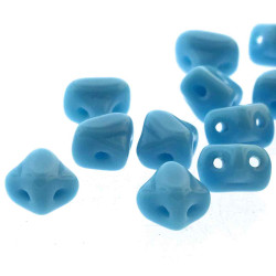 2 Hole Silky 5mm Blue Turq 40Bd/St 6St/Bg