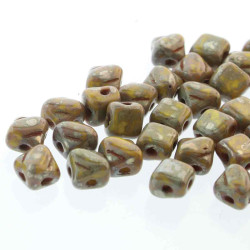 2 Hole Silky 5mm Lemon Picasso 40Bd/St 6St/Bg