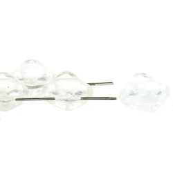 2 Hole Silky 6mm Crystal -40Bds/St-6St/Bg