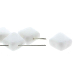 2 Hole Silky 6mm Chalk White-40Bds/St-6St/Bg