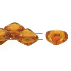 2 Hole Silky 6mm Topaz -40Bds/St-6St/Bg