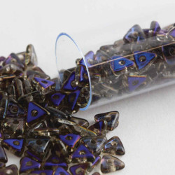 Tri Beads 4.6X1.3mm Crystal Azuro -Apprx 9Gm/Tb