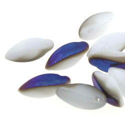 Twist 6X12mm White Azuro -25Bds/St- 6St/Bg