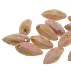 Twist 6X12mm White Trav Red -25Bds/St- 6St/Bg