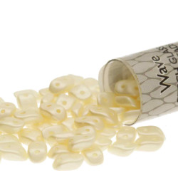 Wave 3X7mm Pastel Cream -Aprx 8.5Gm/Tb