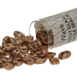 Wave 3X7mm Chalk Senegal Brown-Purple-Aprx 8.5Gm/Tb