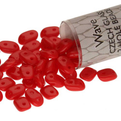 Wave 3X7mm Opaque Coralred -Aprx 8.5Gm/Tb
